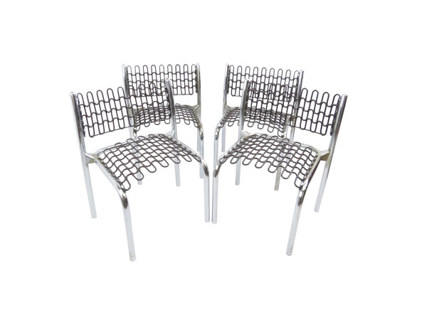 edgebrookhouse - 1970s David Rowland for Thonet Patented Softec Chair & Soflex Mesh Children's Chairs - Set of 4