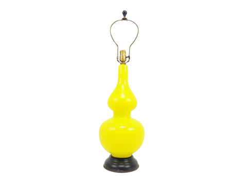 edgebrookhouse - 1950s Cenedese Murano Yellow Glass Table Lamp by the Marbro Lamp Co