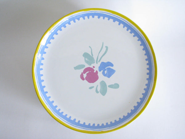 edgebrookhouse - Vintage Porta Soleil Raul de Bernarada Portugal Dinner Plates Designed by Ken Cornet - Set of 7