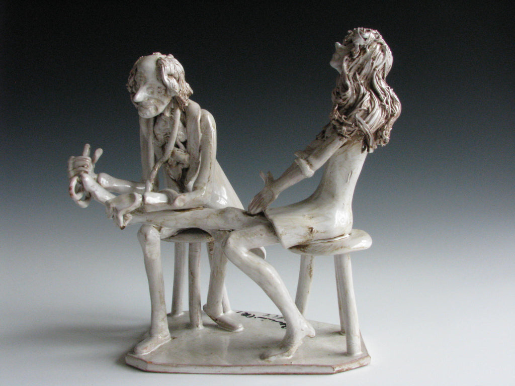 Vintage 1970s Italian Ceramic Italian Figurine by Dino Bencini of