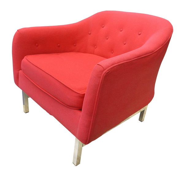 edgebrookhouse - 1960s Vintage Selig of Monroe Mid-Century Modern Barrel Back Club Chair