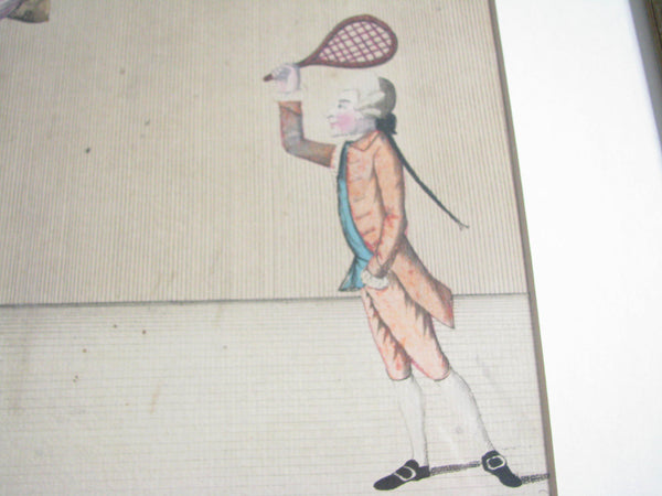 edgebrookhouse - 18th Century Satirical Hand-Colored Print by M. Darly - Miss Shuttle-Cock