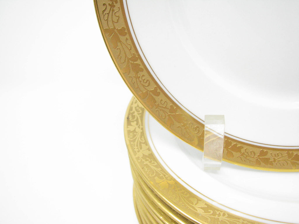 Salad 1920s Gold Plate Steiner A.W. edgebrookhouse – 22K Encrusted Hutschenreuther Selb