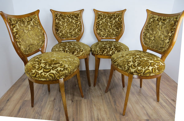edgebrookhouse - 1930s American Classical Shield Back Dining Chairs - Set of 4