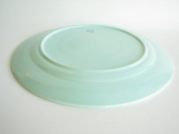 edgebrookhouse - 1940s LuRay Pastels Surf Green Round Pottery Platter or Chop Plate