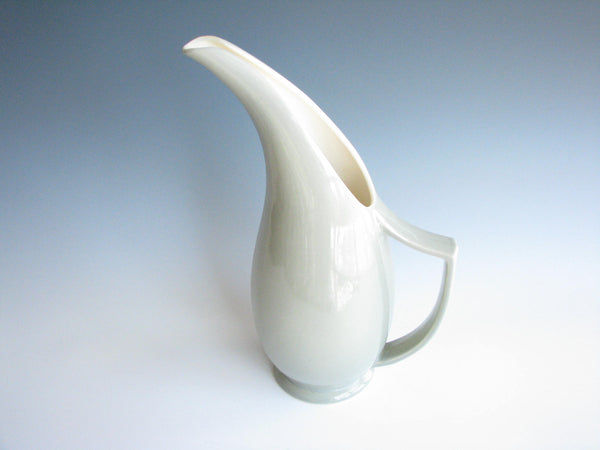 edgebrookhouse - 1940s Red Wing Magnolia Tall Ceramic Pitcher in Light Sage Green