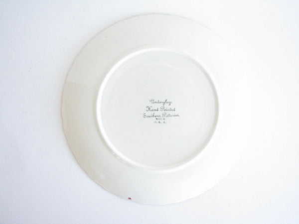 edgebrookhouse - 1940s Southern Pottery Blue Ridge Flounce Ironstone Dinner or Luncheon Plates - Set of 6