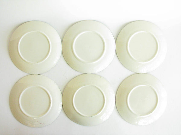 edgebrookhouse - 1940s Southern Pottery Blue Ridge Quaker Apple Ironstone Salad and Bread Plates - 11 Pieces