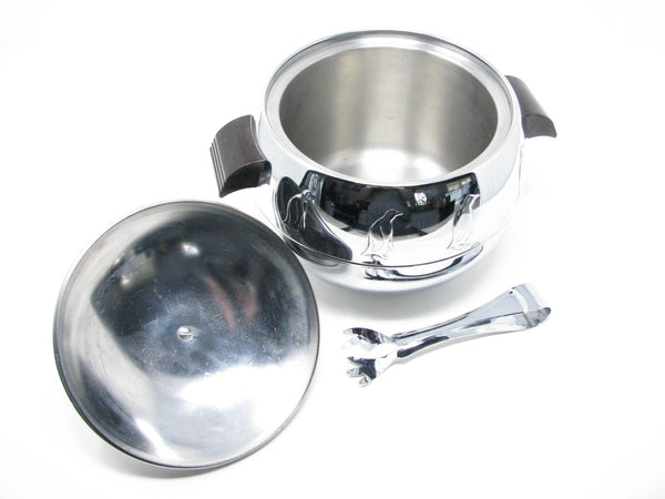 edgebrookhouse - 1940s West Bend Stainless Steel Penguin Ice Bucket / Hot Server with Tongs