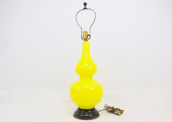 edgebrookhouse - 1950s Cenedese Murano Yellow Glass Table Lamp by the Marbro Lamp Co