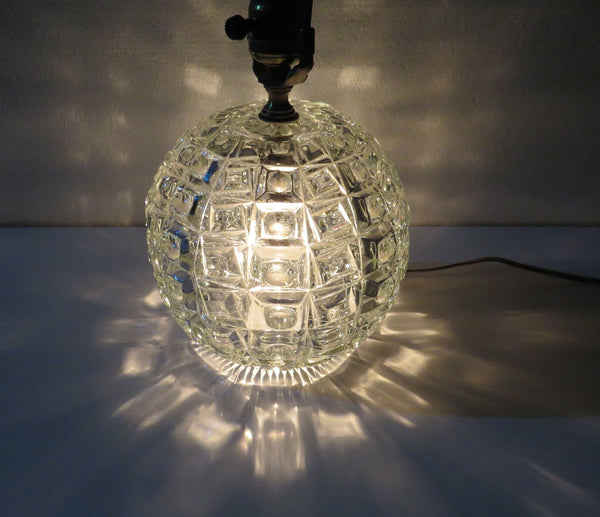edgebrookhouse - 1950s vintage crystal sphere lamp