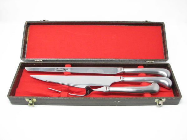 edgebrookhouse - 1950s Ekco Eterna Stainless Steel Carving Set - 3 Pieces
