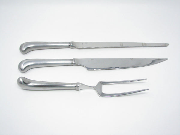 edgebrookhouse - 1950s Ekco Eterna Stainless Steel Carving Set - 3 Pieces