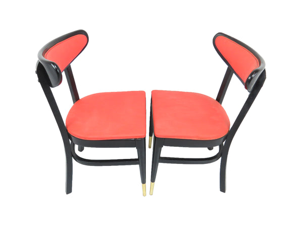 edgebrookhouse - 1950s Petite French Bistro Chairs by Bianco Mfg Co - Set of 4