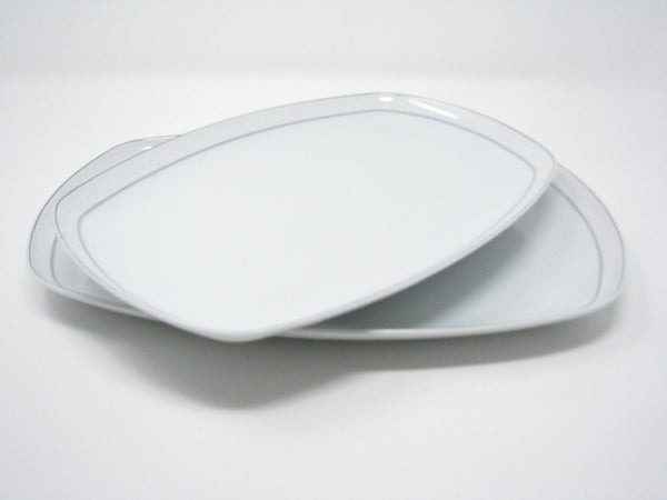 edgebrookhouse - 1950s Seltmann Weiden Rectangular Porcelain Serving Platters - Set of 2