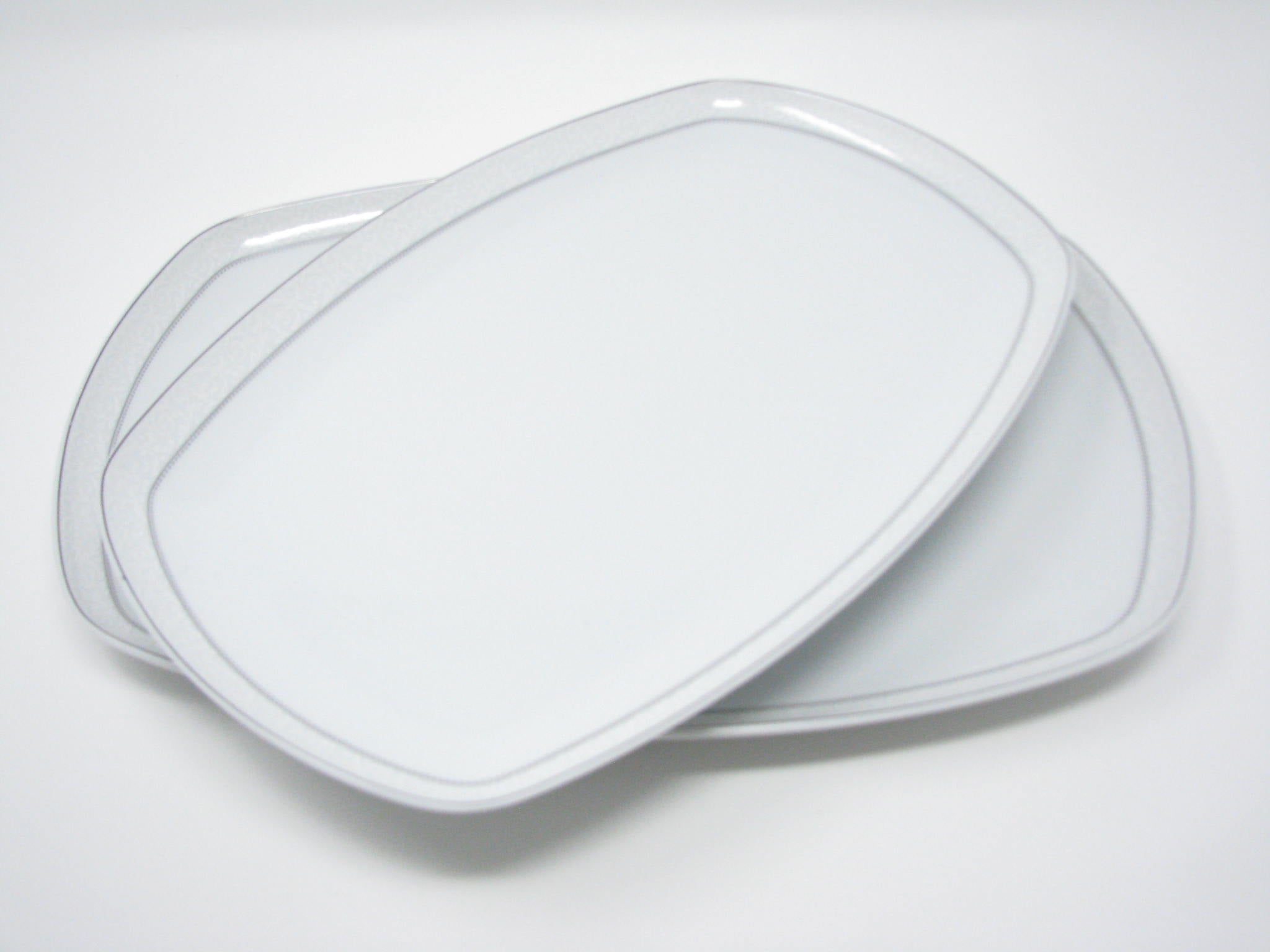edgebrookhouse - 1950s Seltmann Weiden Rectangular Porcelain Serving Platters - Set of 2