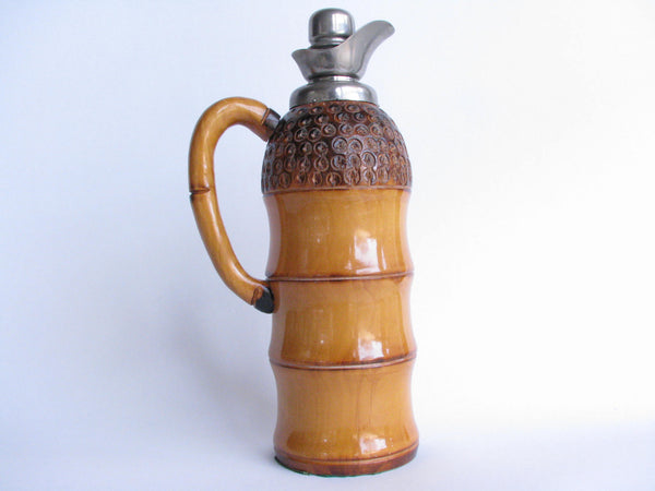 edgebrookhouse - 1950s Aldo Tura for Macabo Bamboo and Metal Thermal Carafe / Ewer Made in Milan, Italy