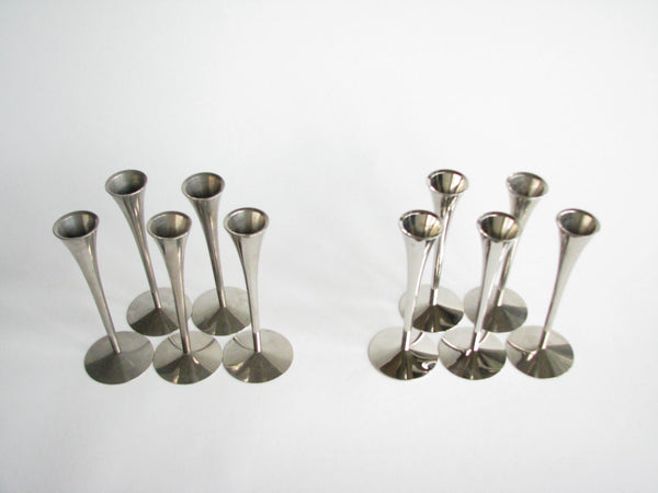 edgebrookhouse - 1960s Arthur Salm Solingen Stainless Steel Candle Holders - Set of 5