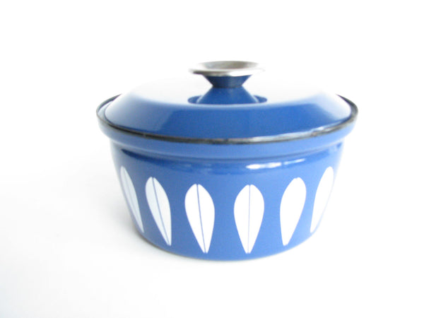 edgebrookhouse - 1960s Catherineholm Blue Lotus Lidded Enameled Steel Cookware