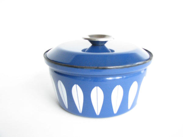 edgebrookhouse - 1960s Catherineholm Blue Lotus Lidded Enameled Steel Cookware