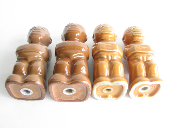 edgebrookhouse - 1960s Ceramic Trader Vic's Tiki Salt & Pepper Shakers - 4 Pieces