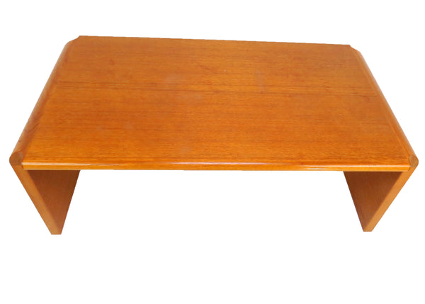 edgebrookhouse - 1960s Danish Teak 2-Tier Waterfall Coffee or Cocktail Table