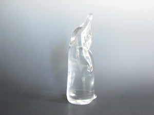 edgebrookhouse - 1960s Färe-Marcolin Konstglas Ronneby Sweden Art Glass Penguin Figurine or Paperweight