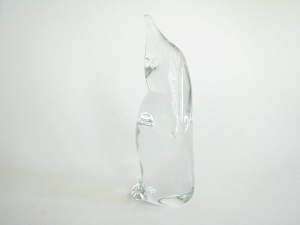 edgebrookhouse - 1960s Färe-Marcolin Konstglas Ronneby Sweden Art Glass Penguin Figurine or Paperweight