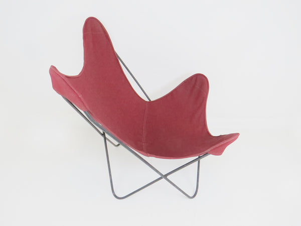 edgebrookhouse - 1960s Knoll Hardoy Mid-Century Modern Iron Frame Butterfly Chair