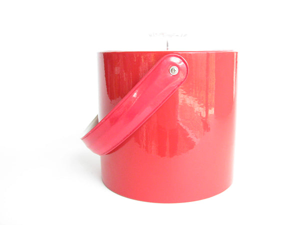 edgebrookhouse - 1960s Red Georges Briard Ice Bucket with Acrylic Handle