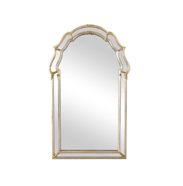 edgebrookhouse - 1960s LaBarge Italian Venetian Style Mirror With Silver Leaf Finish