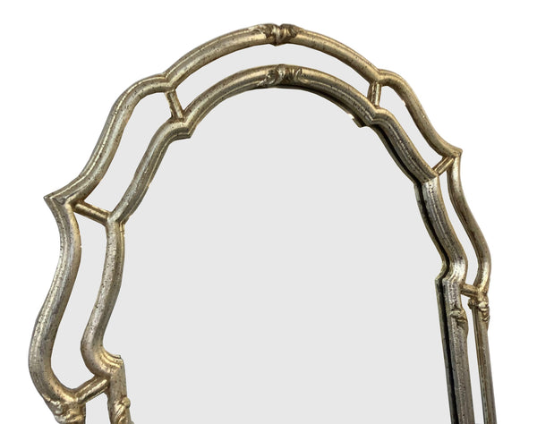 edgebrookhouse - 1960s LaBarge Italian Venetian Style Mirror With Silver Leaf Finish