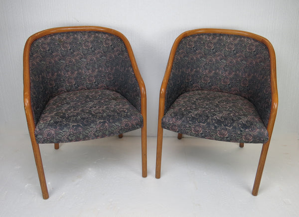 edgebrookhouse - 1960s Sculptural Bucket Chairs by Charlotte Chair Company Inc - a Pair