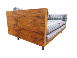 edgebrookhouse - 1960s Vintage Floating Brazilian Rosewood Case Loveseat in the Style of Milo Baughman