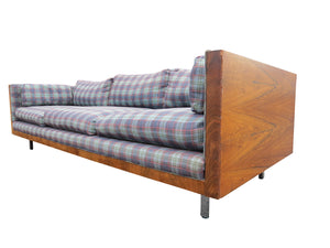 edgebrookhouse - 1960s Vintage Floating Brazilian Rosewood Case Sofa in the Style of Milo Baughman