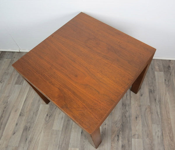 edgebrookhouse - 1970s Mid-Century Modern Walnut Parsons Side Table