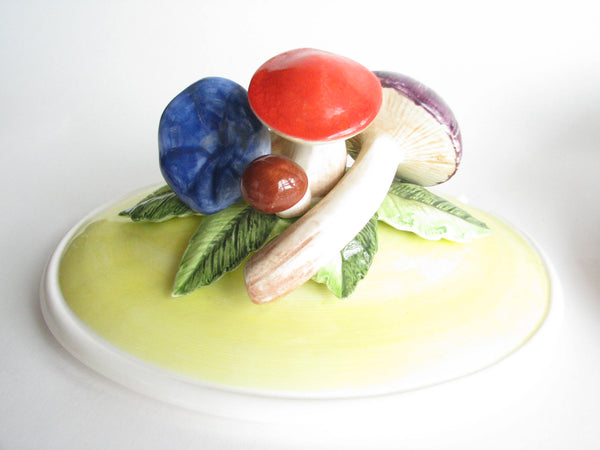 edgebrookhouse - 1970s Ceramic Mushroom Soup Tureen with Underplate