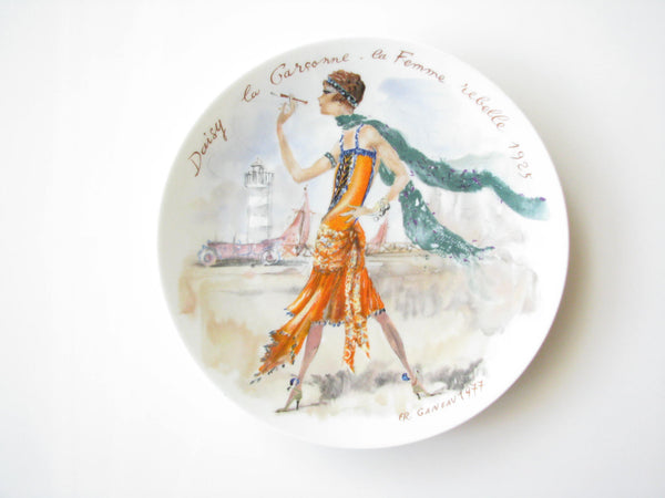 edgebrookhouse - 1970s D'Arceau Limoges Fashion Women of The Century Porcelain Plate Collection - 12 Plates