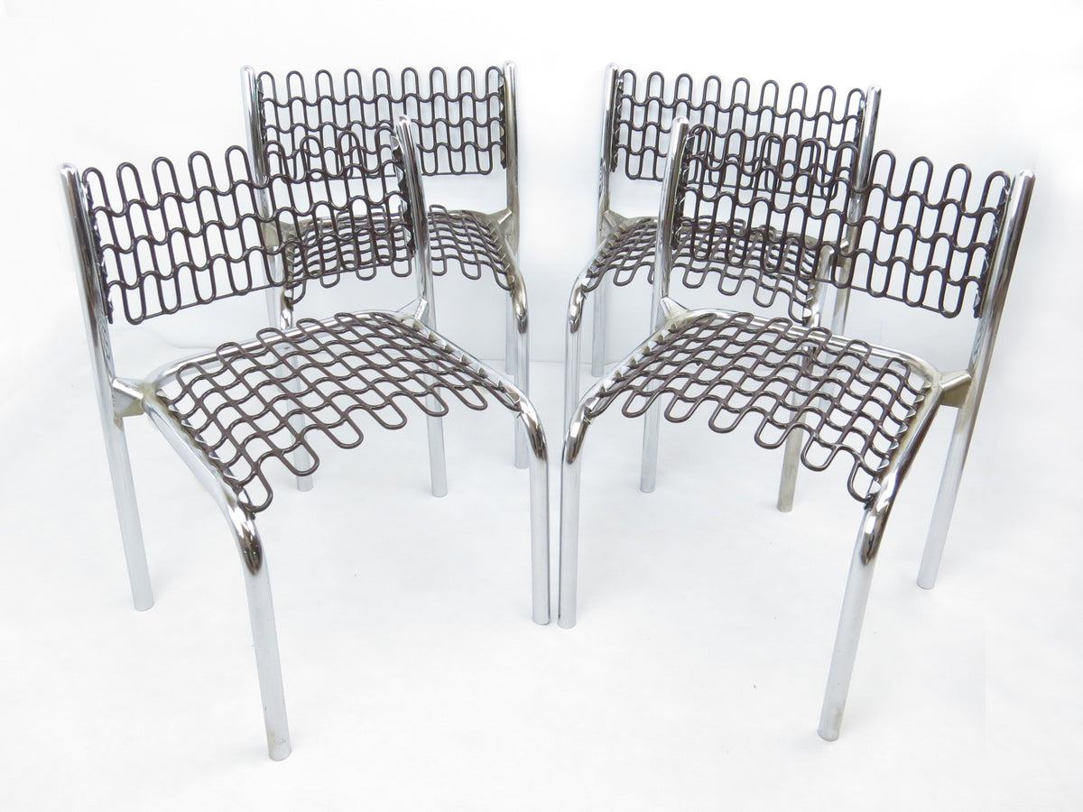 1970s David Rowland for Thonet Patented Softec Chair & Soflex Mesh Chi ...
