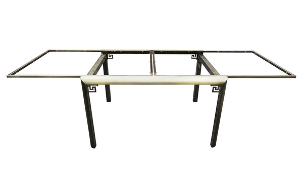 edgebrookhouse - 1970s Early Design Institute of America (DIA) Extendable Dining Table With Smoked Glass