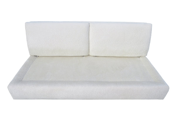 edgebrookhouse - 1970s Interior Crafts Post Modern Slipper Loveseat Sofa on Plinth Base