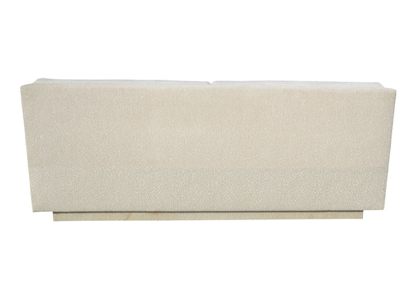 edgebrookhouse - 1970s Interior Crafts Post Modern Slipper Loveseat Sofa on Plinth Base