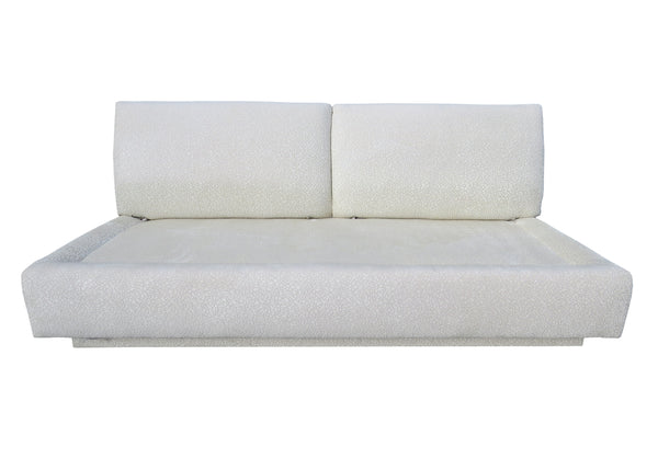 edgebrookhouse - 1970s Interior Crafts Post Modern Slipper Loveseat Sofa on Plinth Base