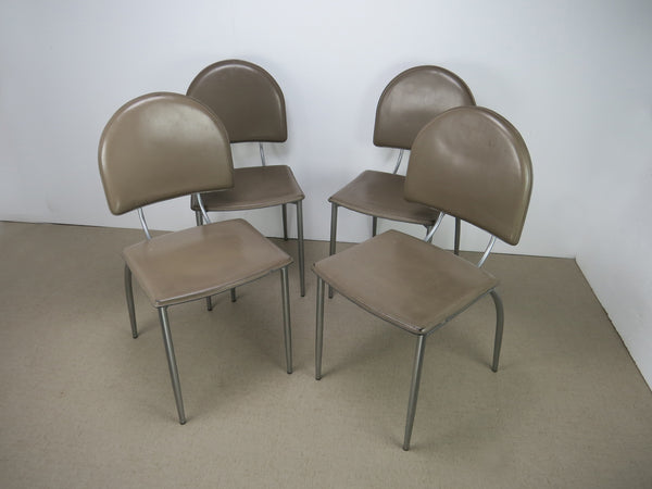edgebrookhouse - 1970s Italian Sculptural Dining Side Chairs - Set of 4