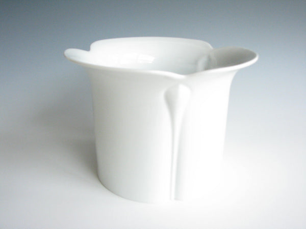 edgebrookhouse - 1980s Arzberg Large White Porcelain Lily Vase or Planter Designed by Werner Bünck