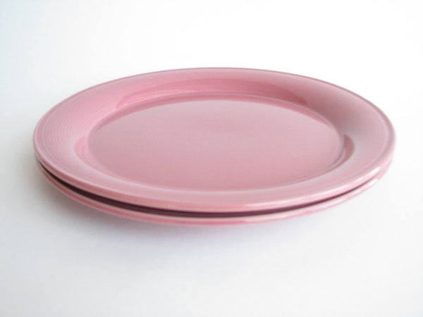 edgebrookhouse - 1980s Nancy Calhoun Dark Rose Ceramic Serving Platters / Chop Plates - Set of 2