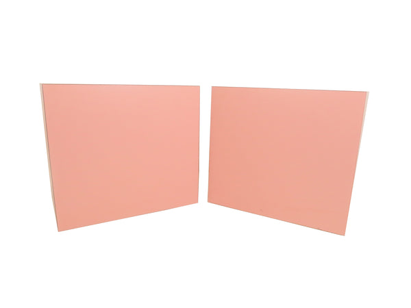 edgebrookhouse - 1980s Postmodern Pink Laminate Cube Tables - a Pair