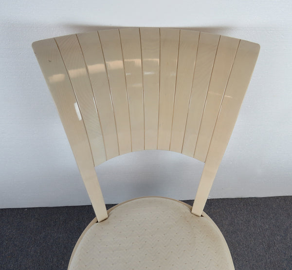 edgebrookhouse - 1980s Art Deco Inspired Pietro Costantini for Ello Fan Back Side Chair