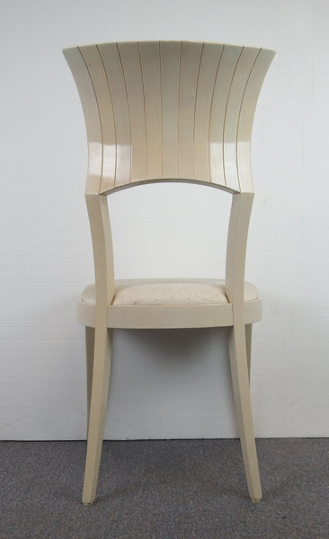 edgebrookhouse - 1980s Art Deco Inspired Pietro Costantini for Ello Fan Back Side Chair