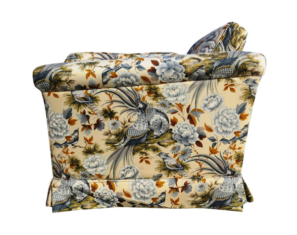 edgebrookhouse - 1980s Ethan Allen Sofa With 5th Avenue Quilted Designer Fabric